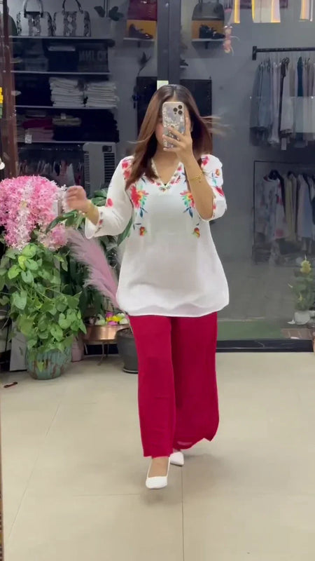 Flower Georgette Women’s Stylish Printed Co-ord Set