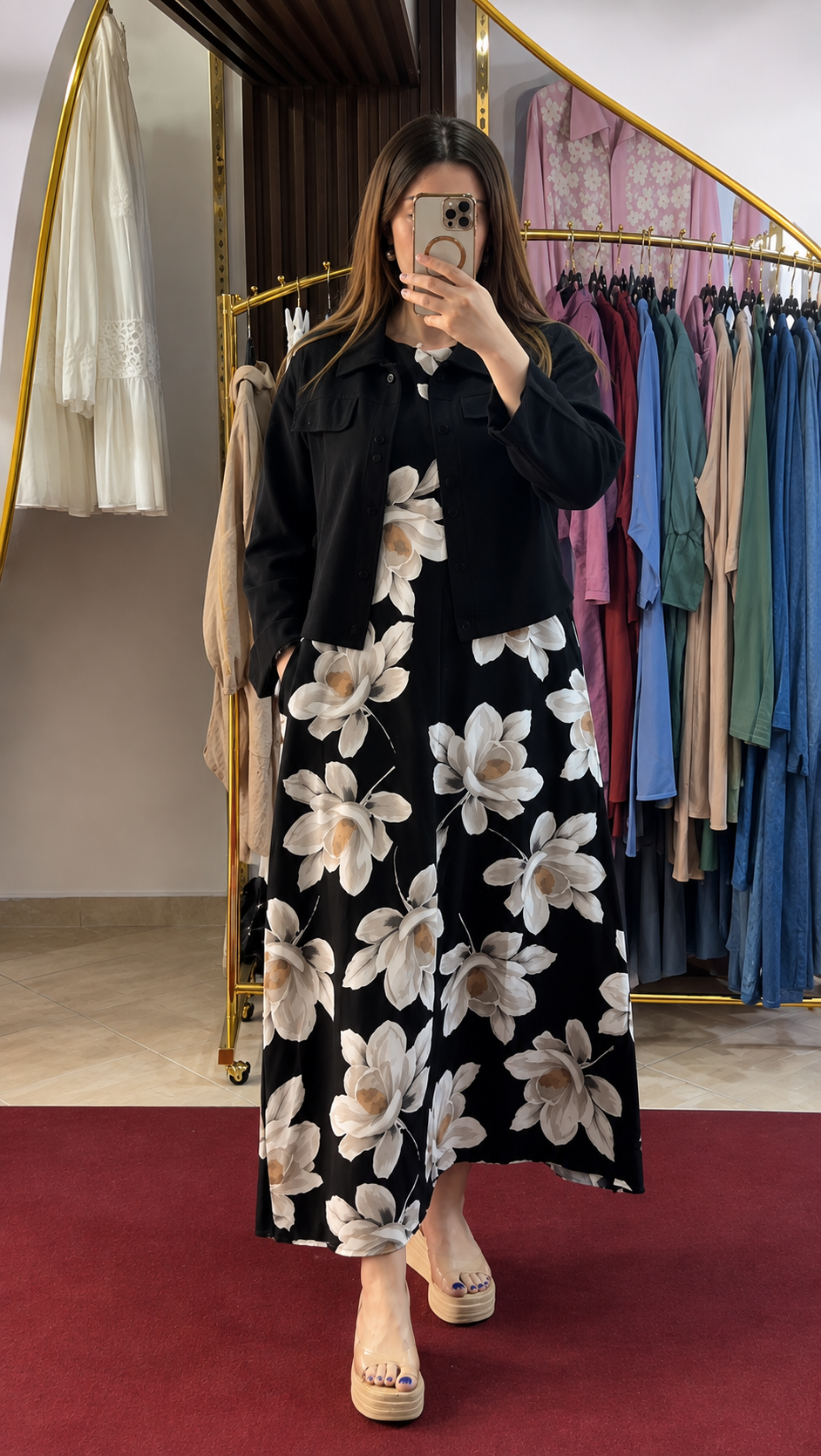 Sage Blossom Luxe Floral Co-Ord Set for Women