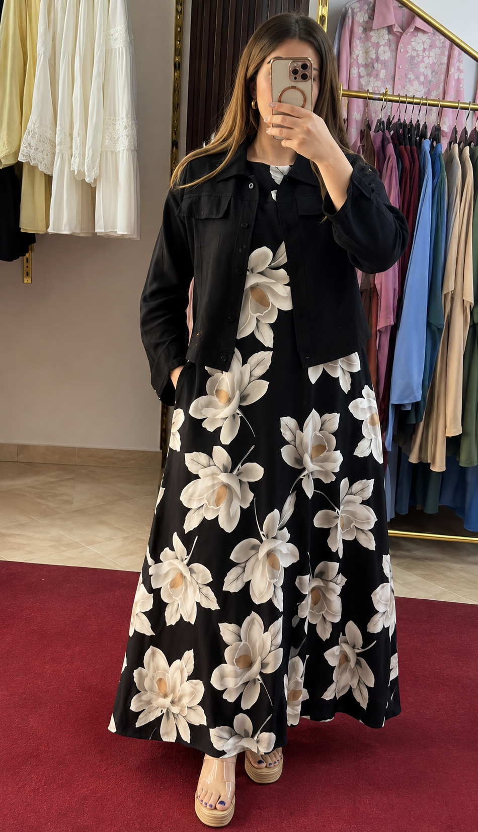 Sage Blossom Luxe Floral Co-Ord Set for Women